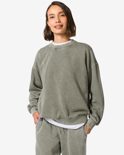 damessweater Esmee groen - 36205460GREEN - HEMA