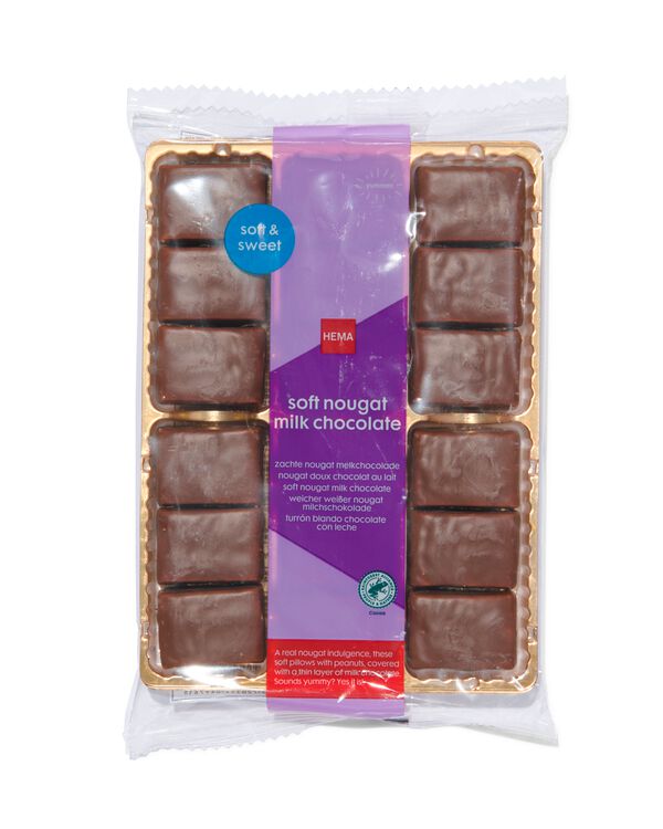 nougat tendre au chocolat au lait 180g - 10350002 - HEMA