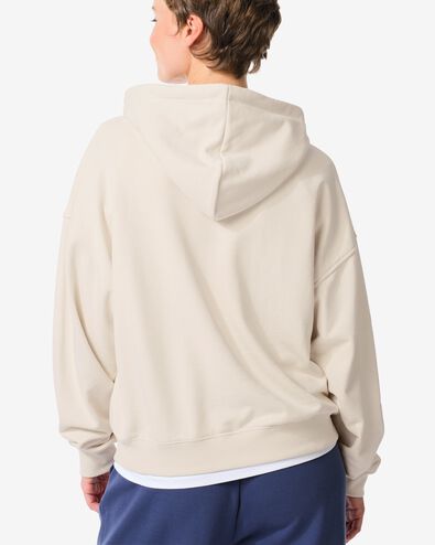 dameshoodie creme - 36050255CREAM - HEMA