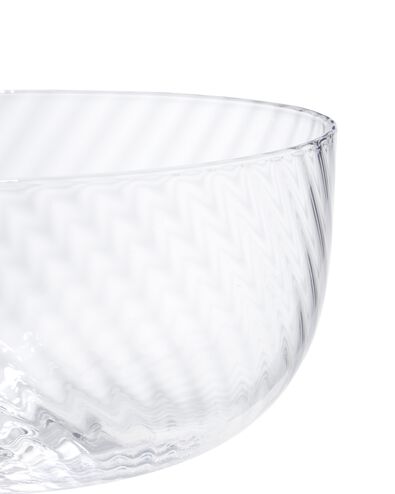 coupe Bergen glas twist reli&euml;f - 9401153 - HEMA