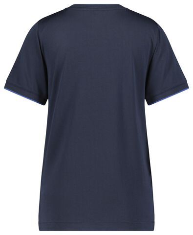 Damen-T-Shirt dunkelblau - 1000021231 - HEMA