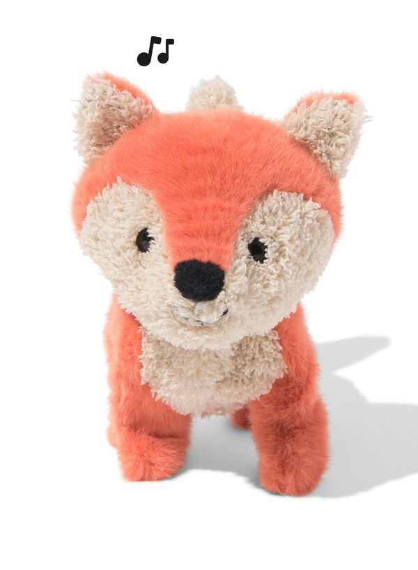 robotknuffel vos 17x14x7.5cm - 15100273 - HEMA