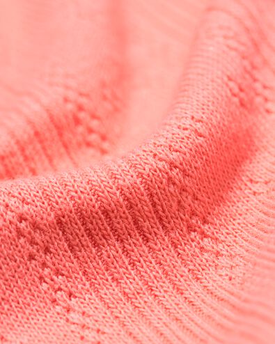 Damen-T-Shirt Colette, Ajourmuster rosa rosa - 36207540PINK - HEMA