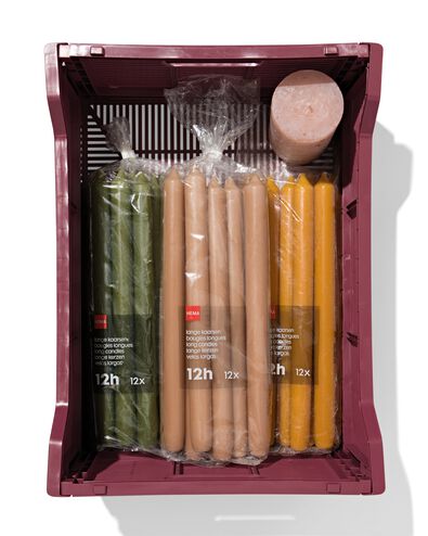 klapkrat letterbord recycled bordeauxrood M  30 x 40 x 17 - 39811085 - HEMA