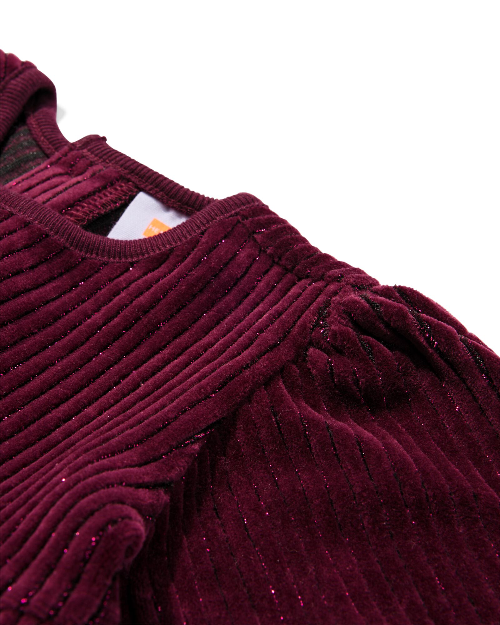 robe b&eacute;b&eacute; c&ocirc;tel&eacute;e paillet&eacute;e  rouge fonc&eacute; - 33050270DARKRED - HEMA