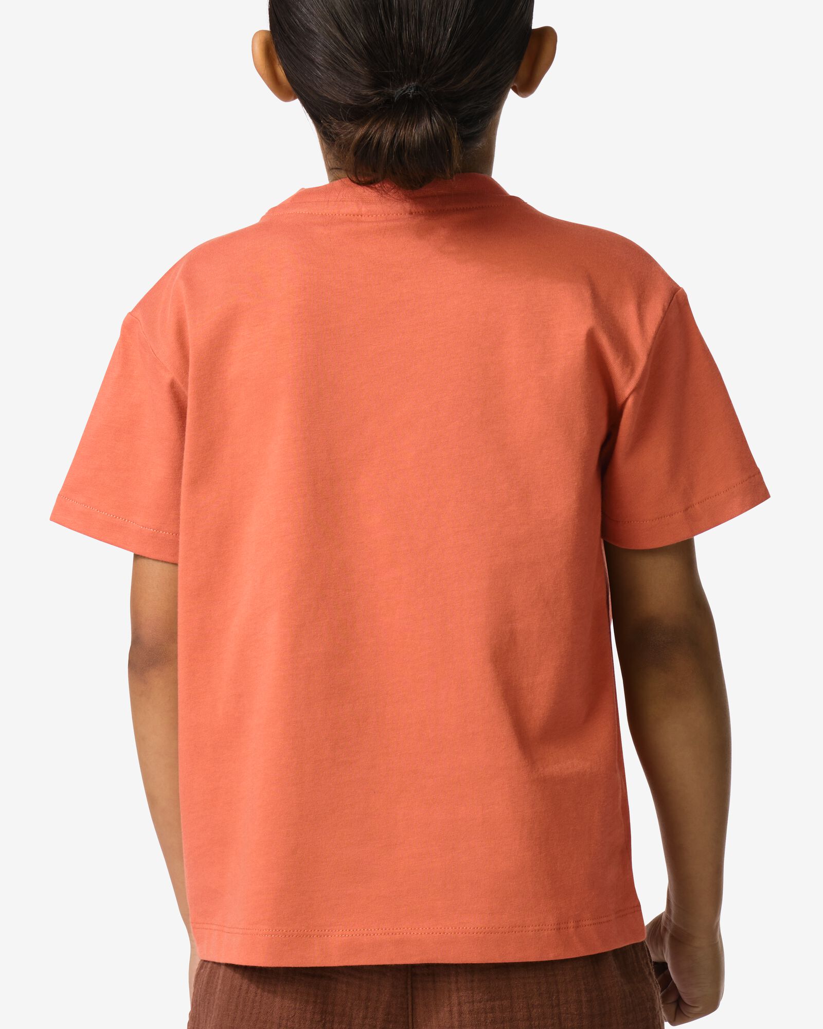 t-shirt enfant palmier marron marron - 30717703BROWN - HEMA