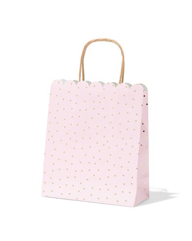 sac cadeau M 29,5x18cm papier pois - 14700695 - HEMA