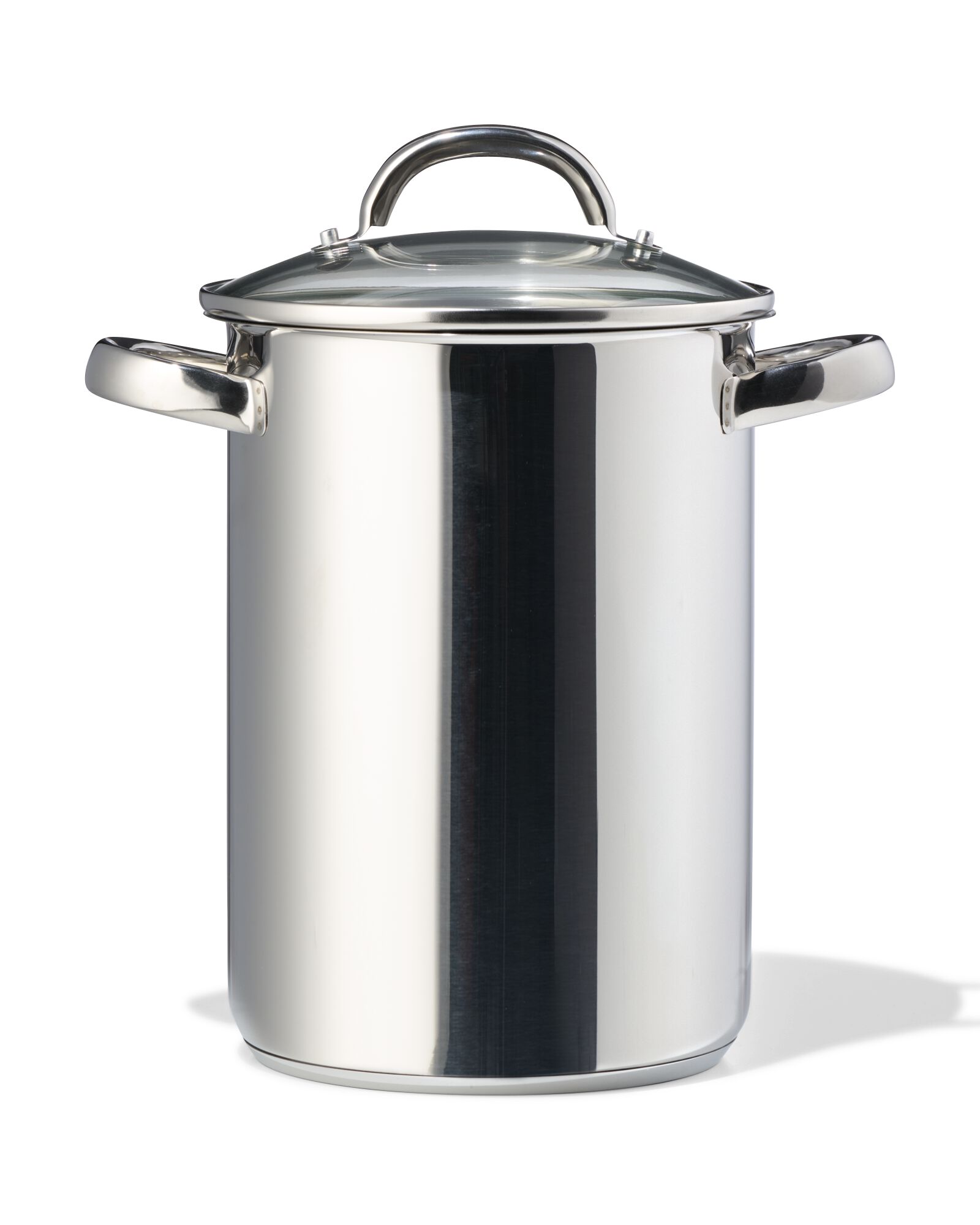 casserole &agrave; asperges 4,4L &Oslash;16 acier inoxydable avec panier d'insertion - 80190213 - HEMA