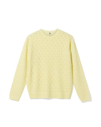 pull femme Golda ajour&eacute; jaune jaune - 36207580YELLOW - HEMA
