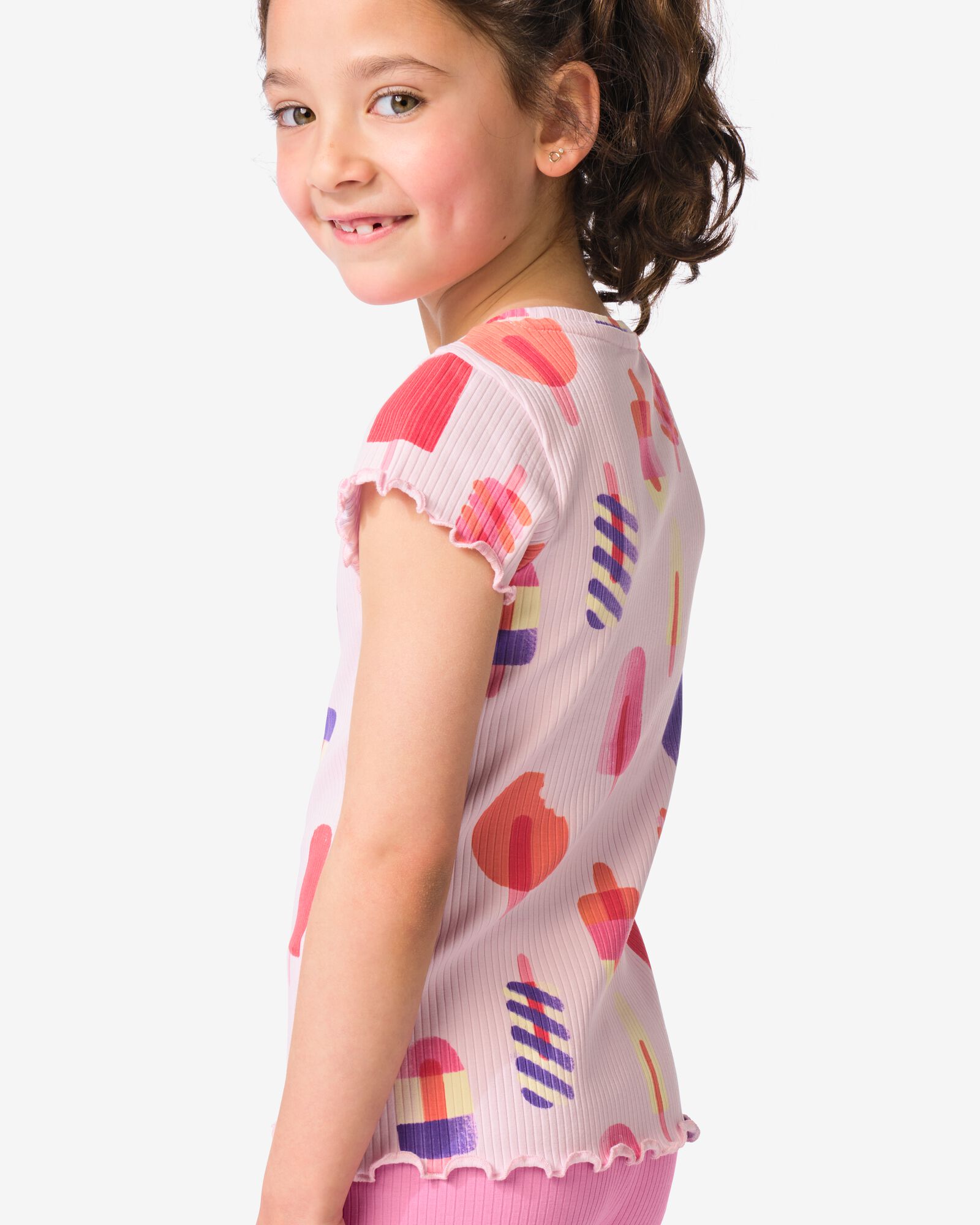 t-shirt enfant jersey  lilas lilas - 30866428LILAC - HEMA