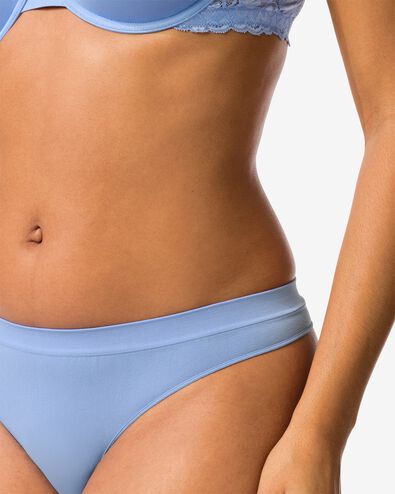 string femme microfibre sans coutures bleu - 19602935BLUE - HEMA
