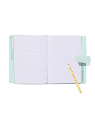 carnet rechargeable A5 lign&eacute; vert - 14170093 - HEMA