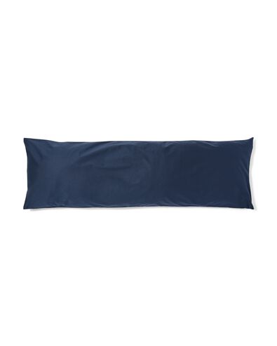 taie d'oreiller 50x160 cm coton doux bleu fonc&eacute; - 5180009 - HEMA