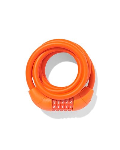 antivol spirale 180 cm &Oslash; 12 mm orange - 41150085 - HEMA