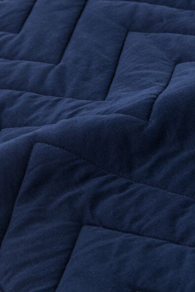 couvre-lit coton 260x235 bleu foncé - 5760063 - HEMA