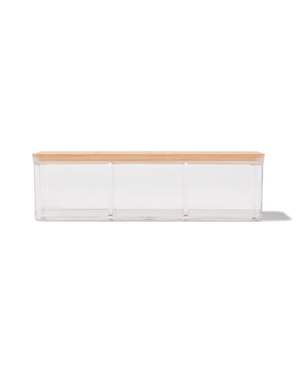organizer transparant met deksel 9x12.5x6.8 - 80330010 - HEMA