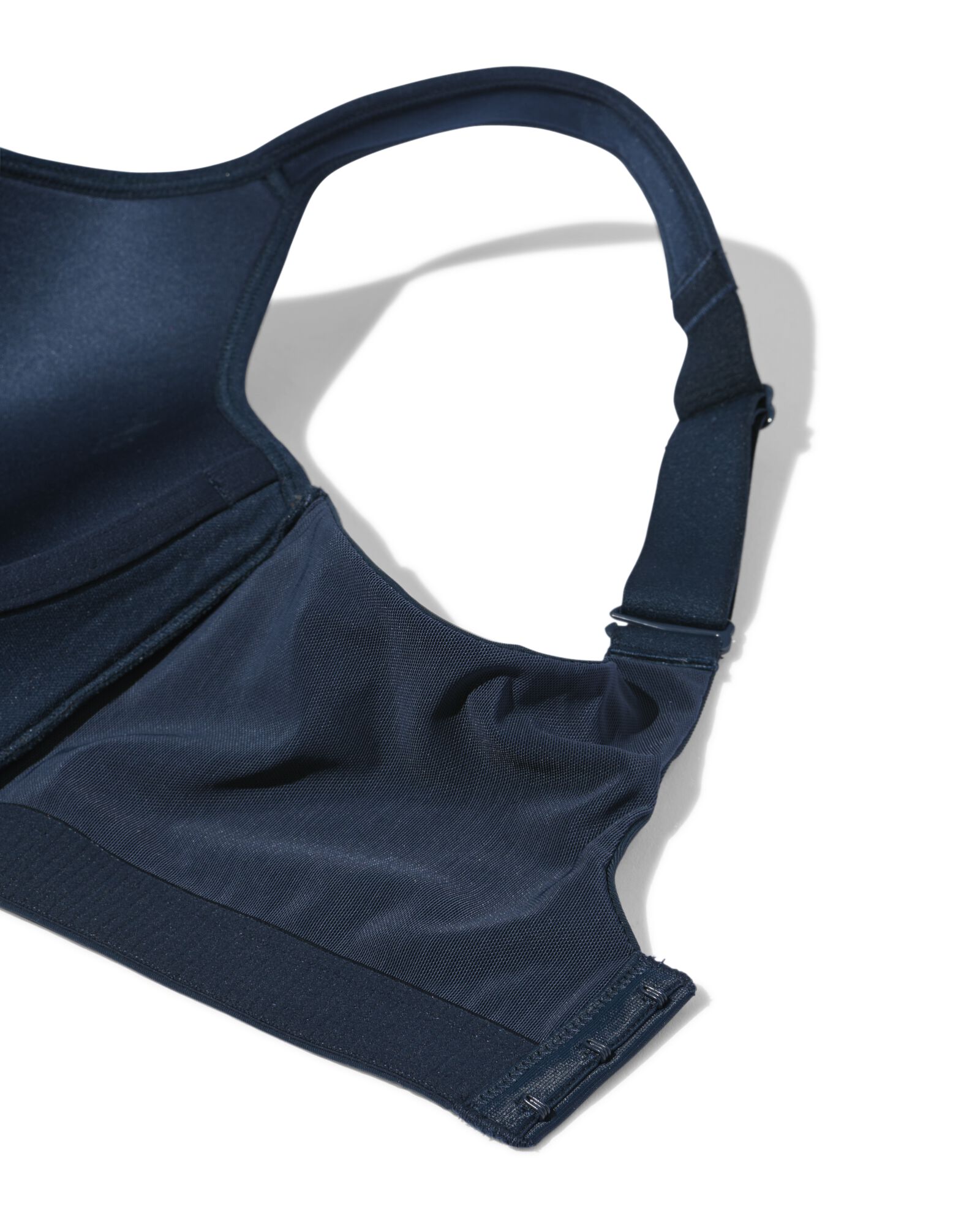 Vorgeformter b&uuml;gelloser Sport-BH mit starkem Halt dunkelblau dunkelblau - 21701173DARKBLUE - HEMA