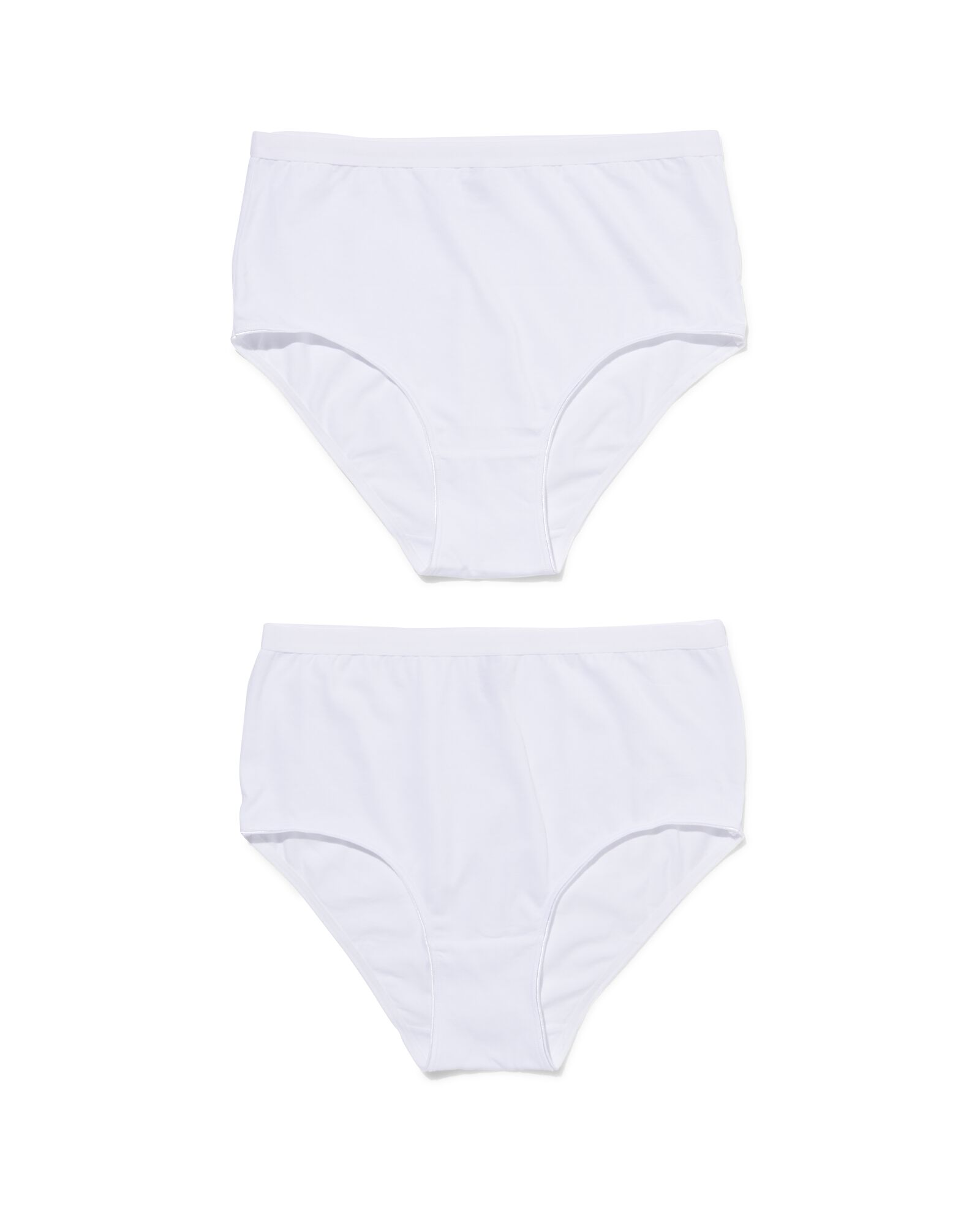 2er-Pack Damen-Taillenslips, Baumwolle/Elasthan wei&szlig; wei&szlig; - 1000030327 - HEMA