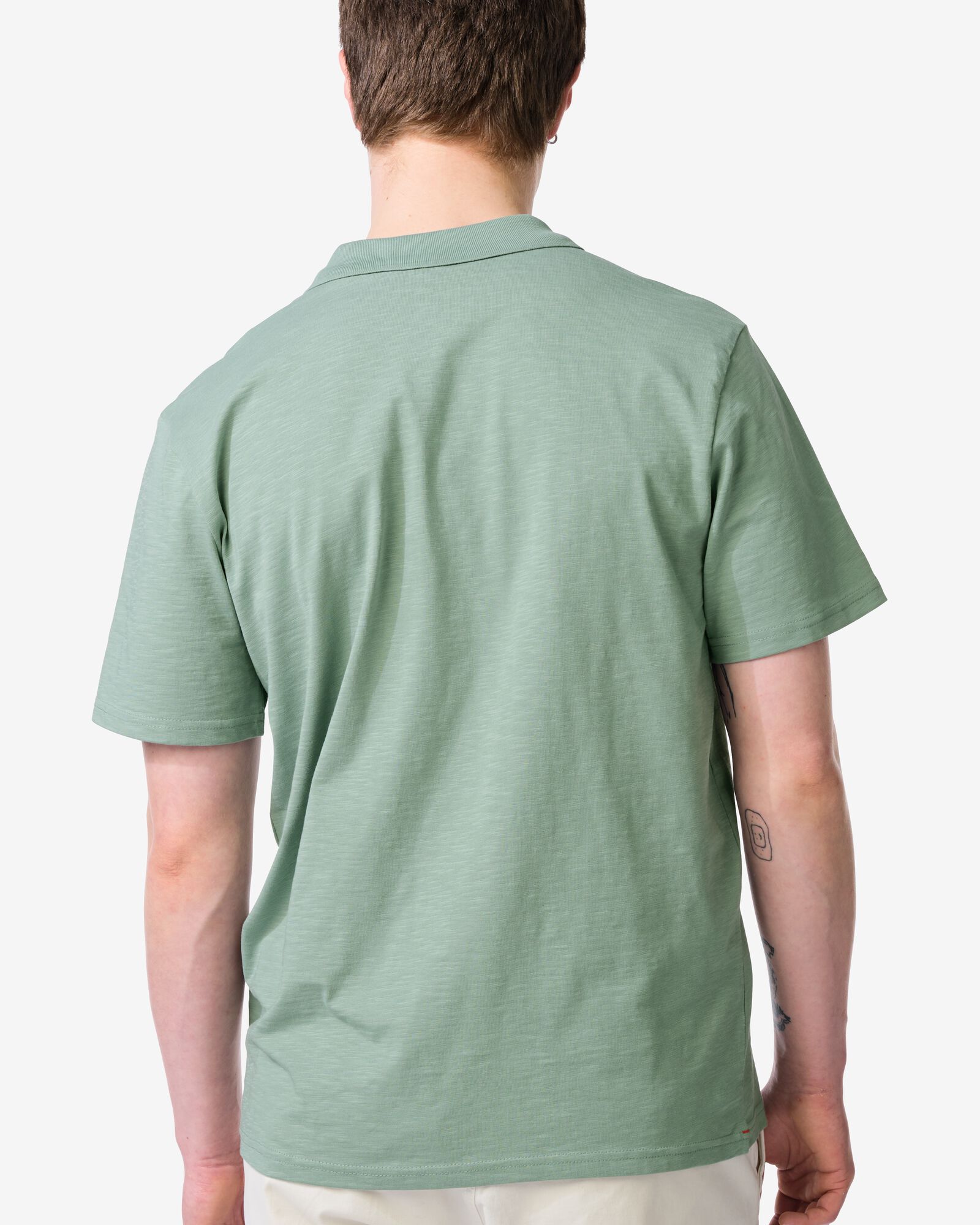 polo homme Jack texture irr&eacute;guli&egrave;re vert marin vert marin - 2179140SEAGREEN - HEMA