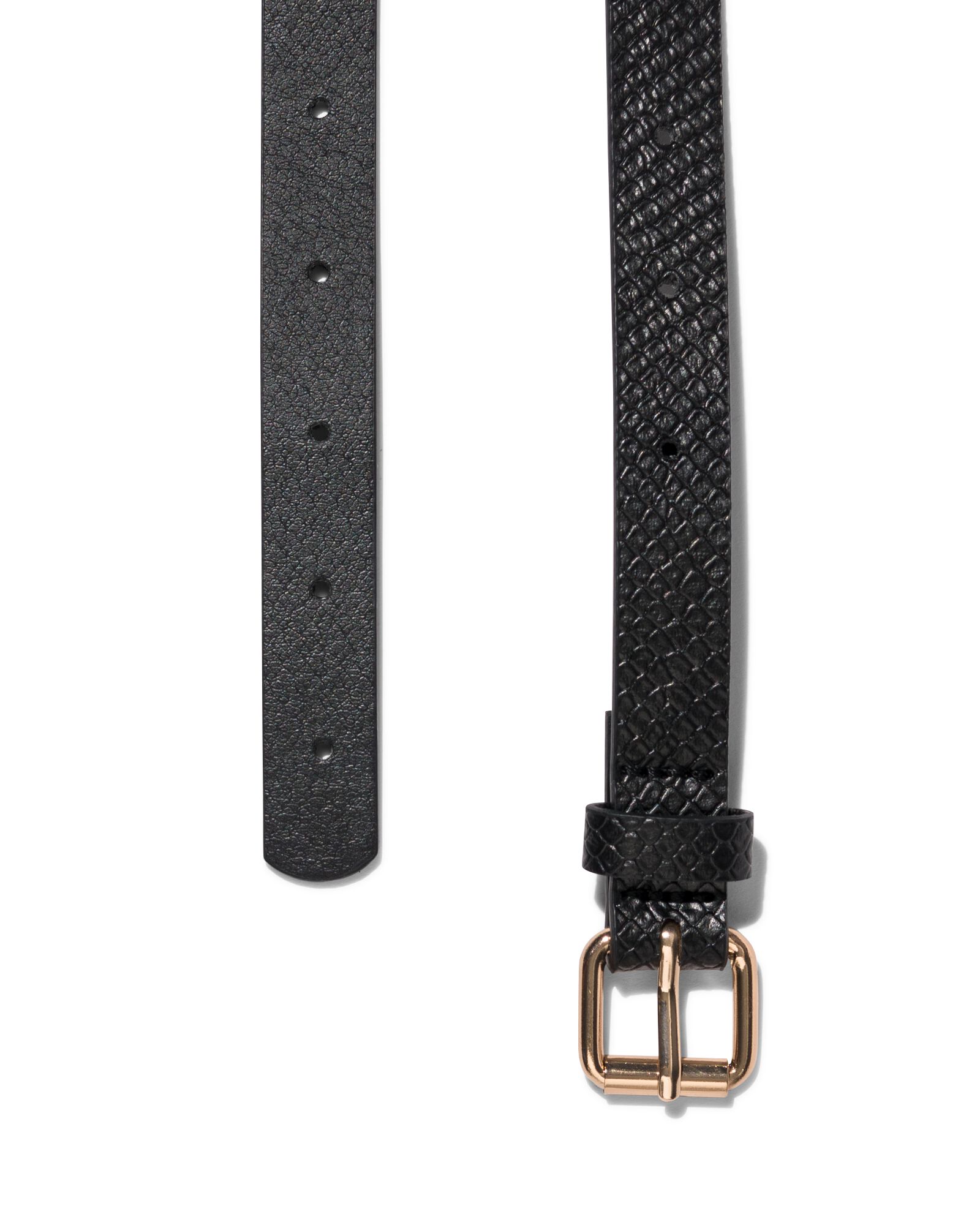 kinderriem 2 cm snake zwart - 1000027270 - HEMA