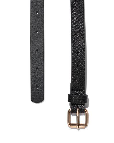 kinderriem 2 cm snake zwart - 1000027270 - HEMA