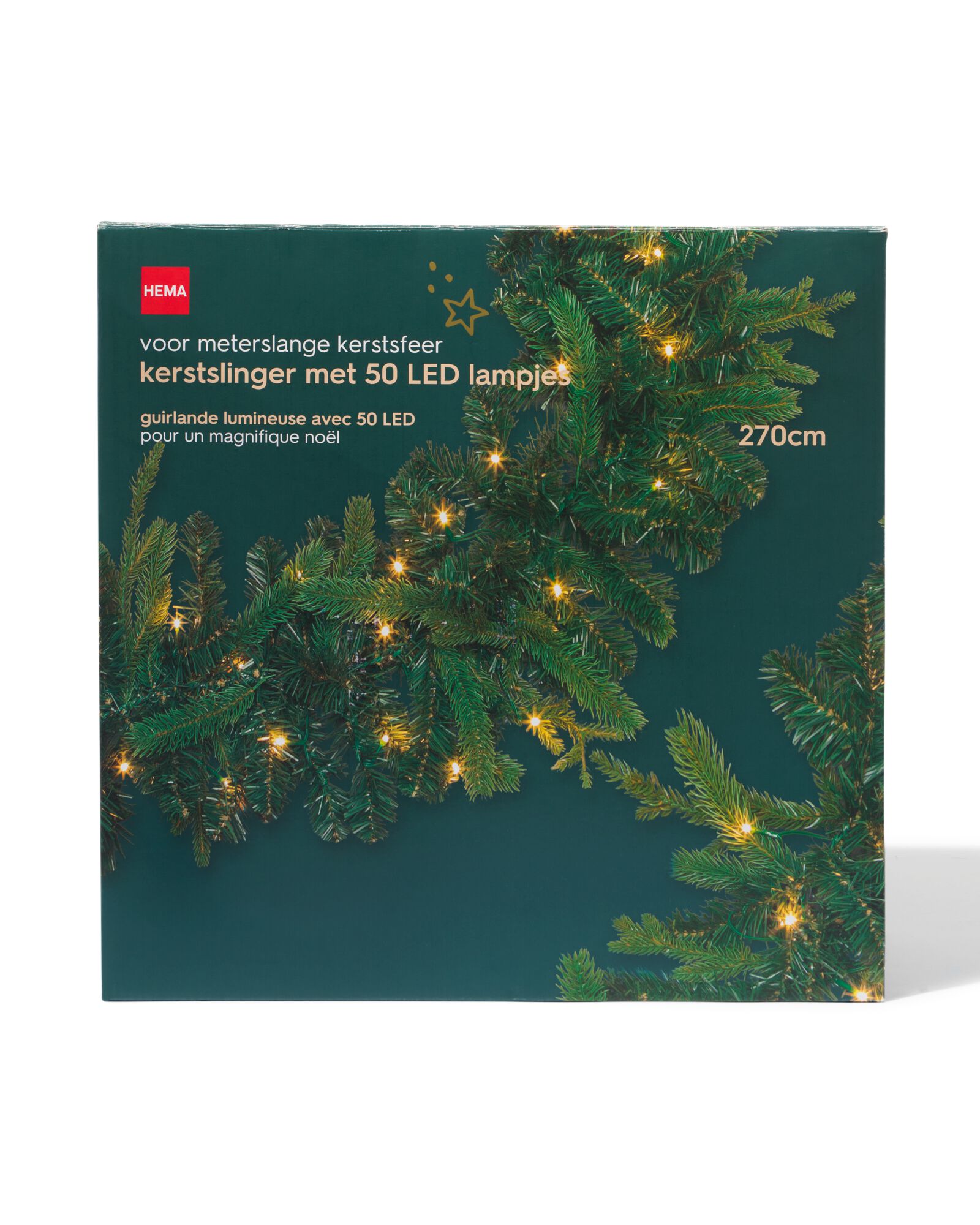 guirlande de Noël lumineuse 50 lampes LED 2,7m - 25530320 - HEMA