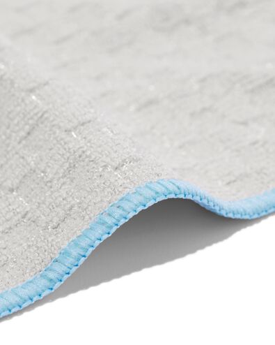 microvezeldoekjes met structuur 35x35 grijsbeige/zwart - 2 stuks - 20540046 - HEMA