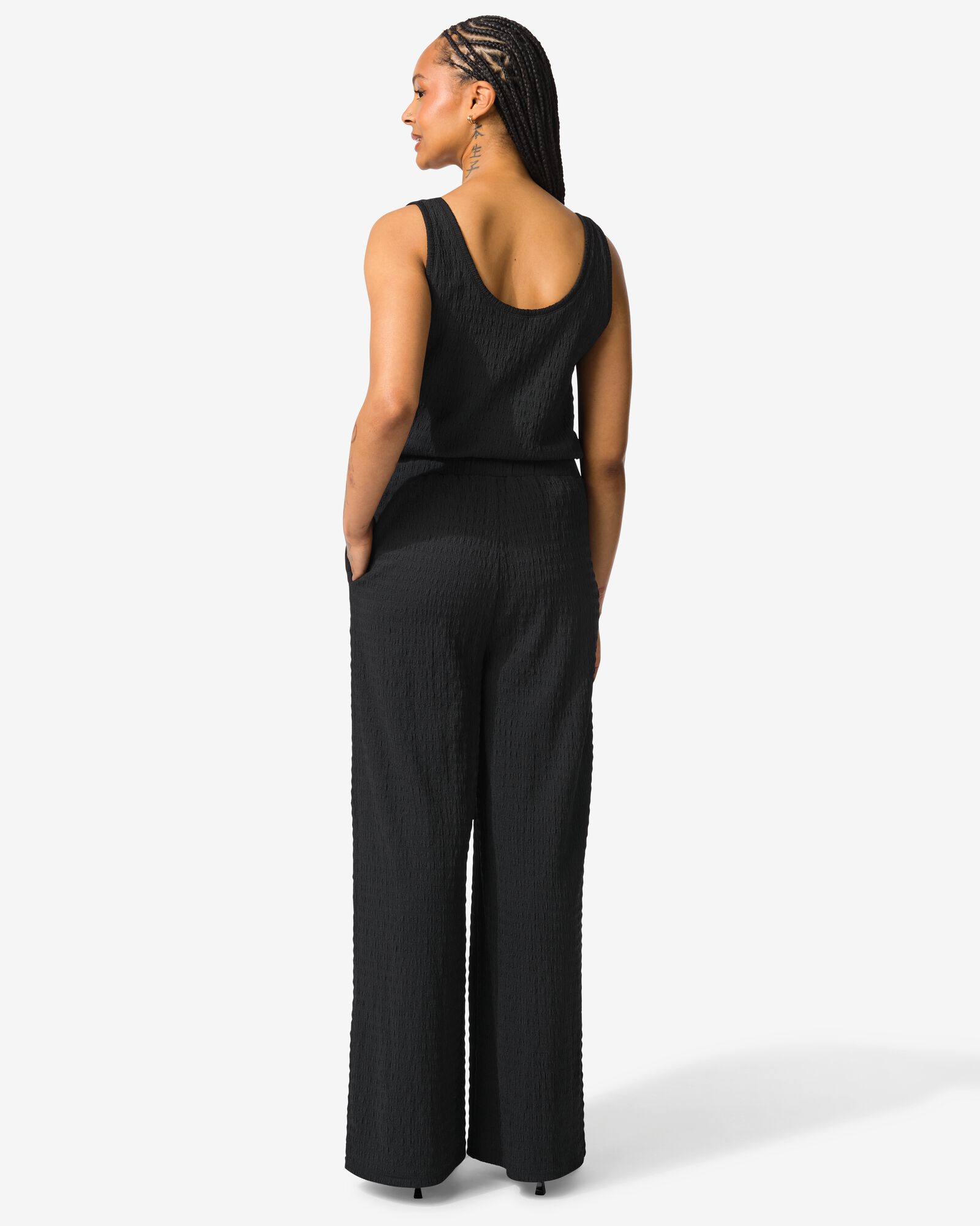 Damenhose Nona Wide Leg schwarz - 36200875BLACK - HEMA