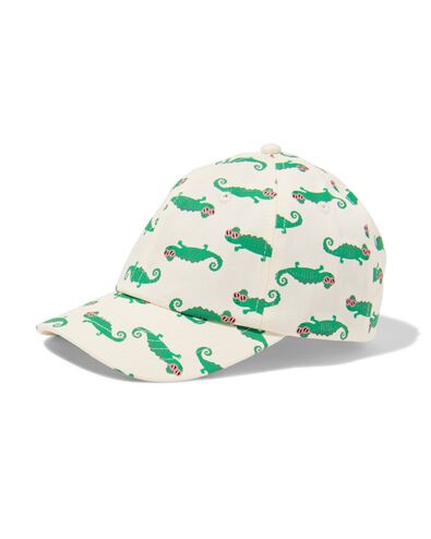 casquette enfant l&eacute;zard blanc cass&eacute; blanc cass&eacute; - 18400075OFFWHITE - HEMA