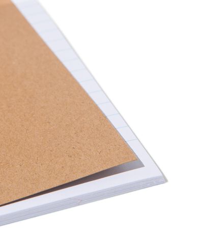 cahiers A4 lignes kraft - 5 pi&egrave;ces - 14522532 - HEMA