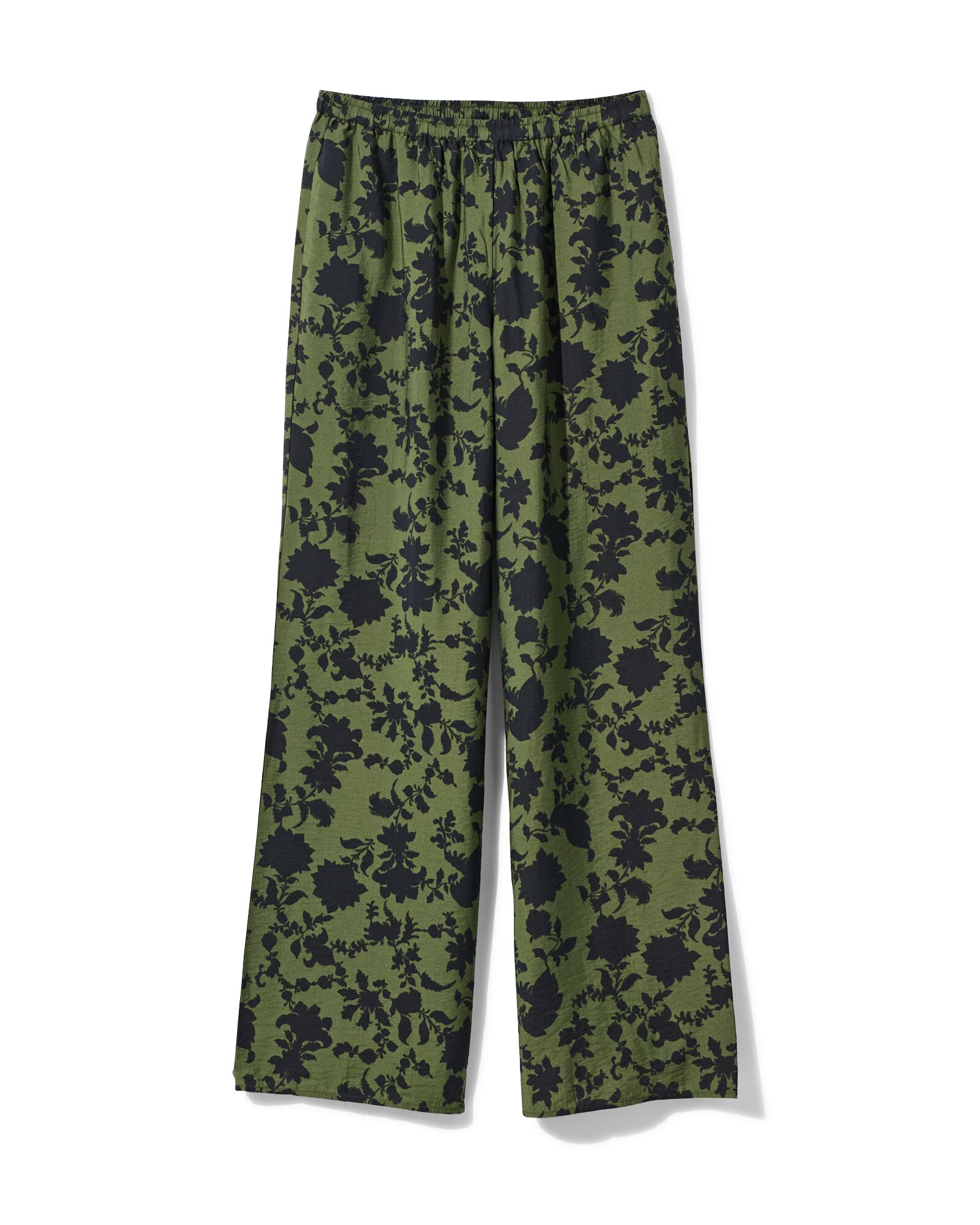 pantalon Lara &agrave; fleurs pour femmes vert - 36209585GREEN - HEMA