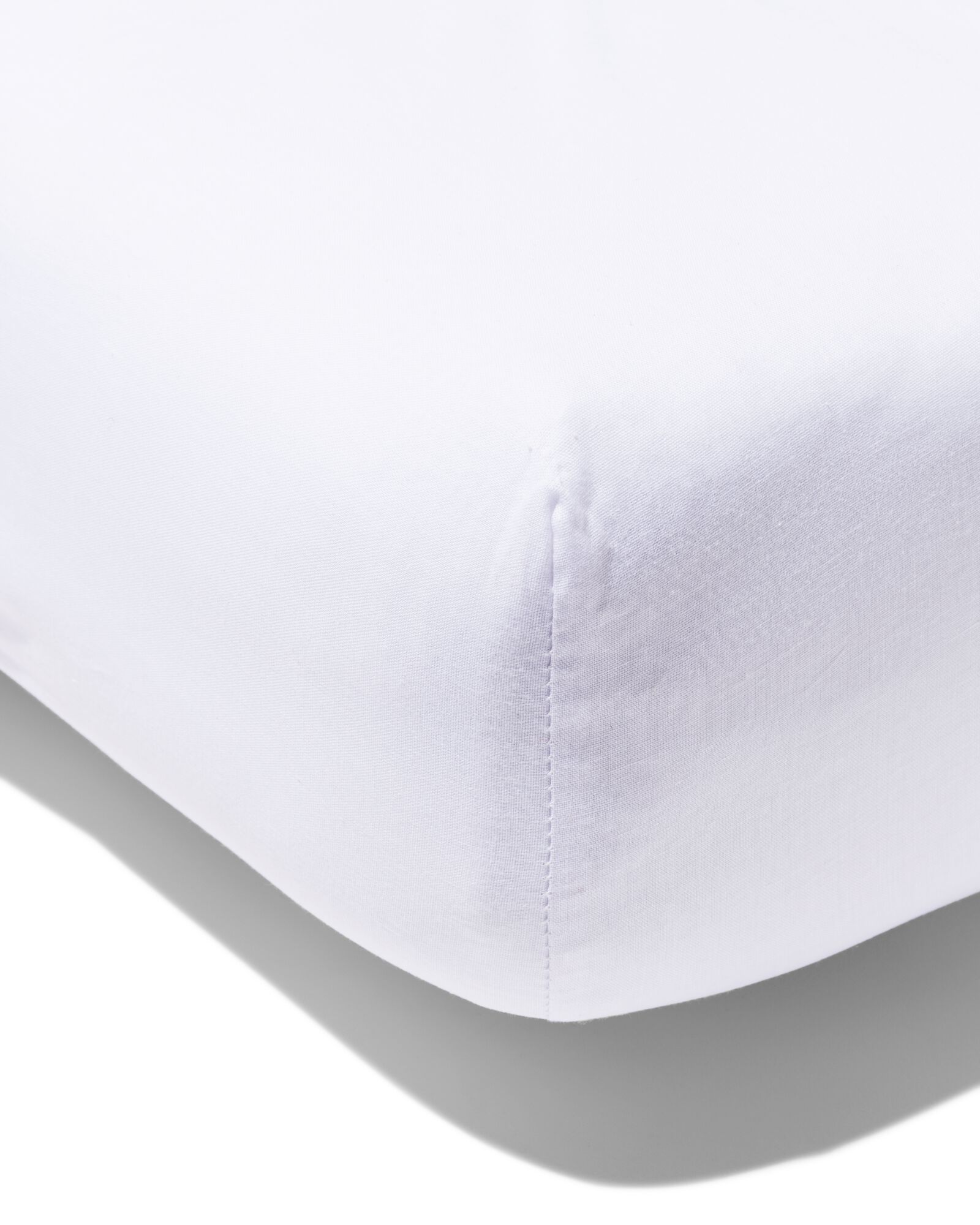 drap-housse 180x200cm coton blanc  - 5190006 - HEMA