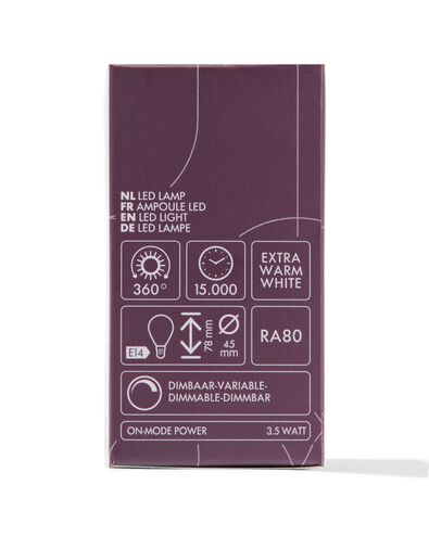 ampoule led sph&eacute;rique E14 3,5W 200lm - 20070043 - HEMA