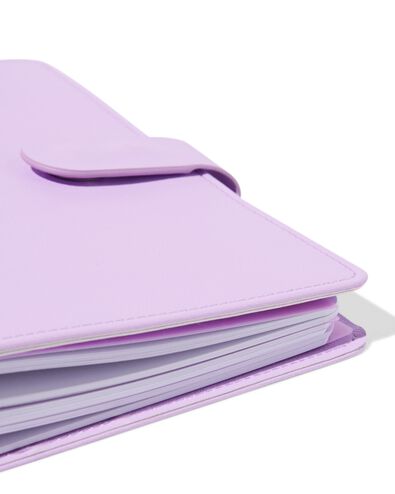 navulbaar notitieboek A5 gevuld met lijntjes lila - 14170092 - HEMA