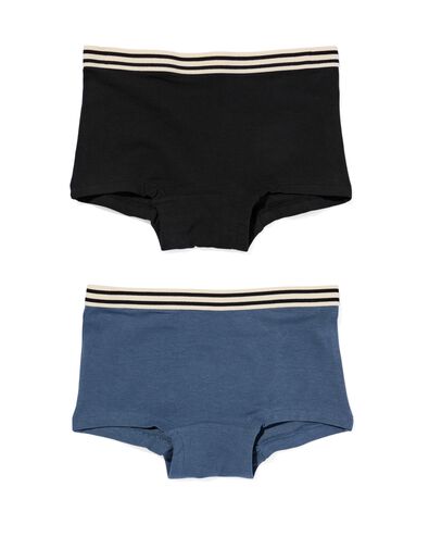 2er-Pack Kinder-Boxershorts, Baumwolle/Elasthan schwarz - 19320160BLACK - HEMA