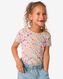 t-shirt enfant avec fleurs rose 98/104 - 30864151 - HEMA