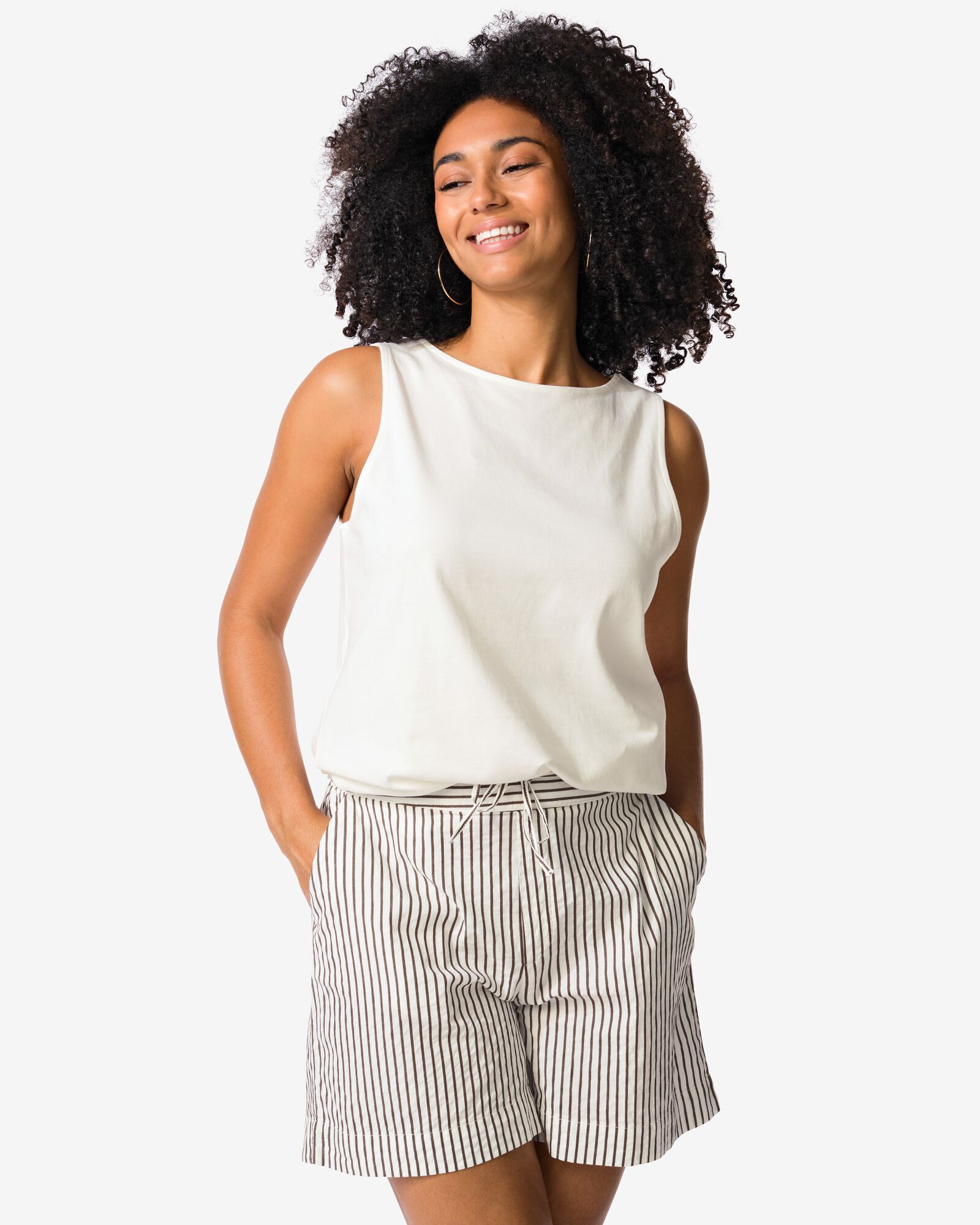 dames tanktop Noah gebroken wit gebroken wit - 36239480OFFWHITE - HEMA