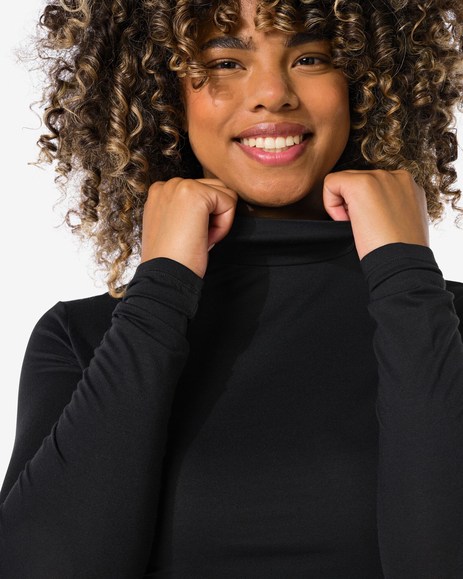 dames temptech shirt met col - 19640252 - HEMA