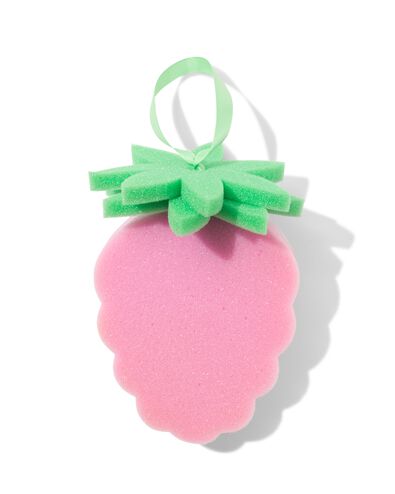 &eacute;ponge de bain framboise - 11880072 - HEMA