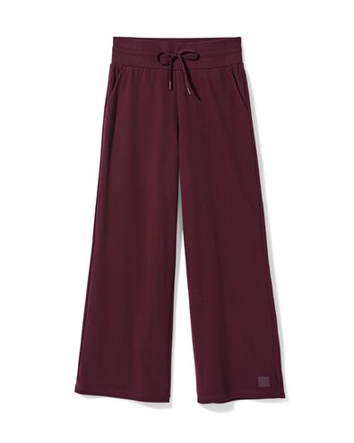 short sweat femme coupe ample bordeaux bordeaux - 36000589BURGUNDYRED - HEMA