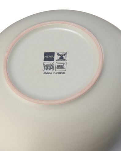 bol 16 cm - Helsinki - émail réactif - gris clair - 9602017 - HEMA