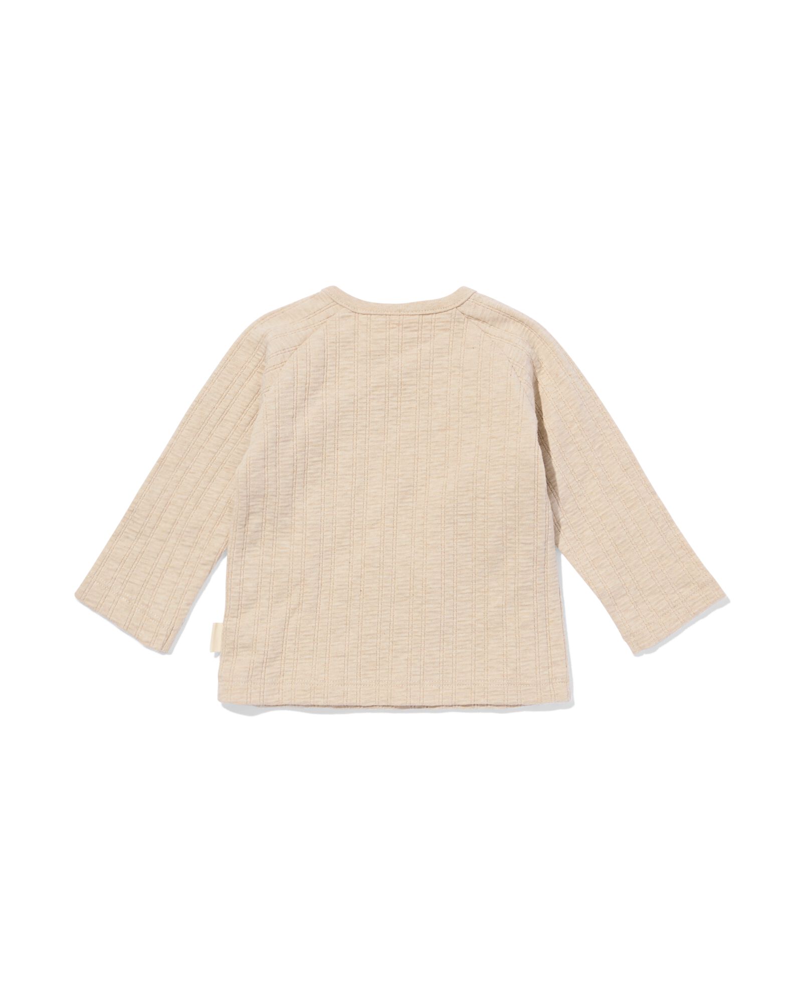 t-shirt nouveau-n&eacute; c&ocirc;tel&eacute; jersey &eacute;cru &eacute;cru - 33440020ECRU - HEMA