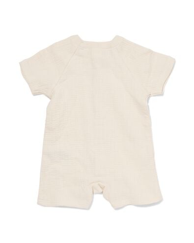 Newborn-Jumpsuit, Musselin ecru ecru - 33451520ECRU - HEMA
