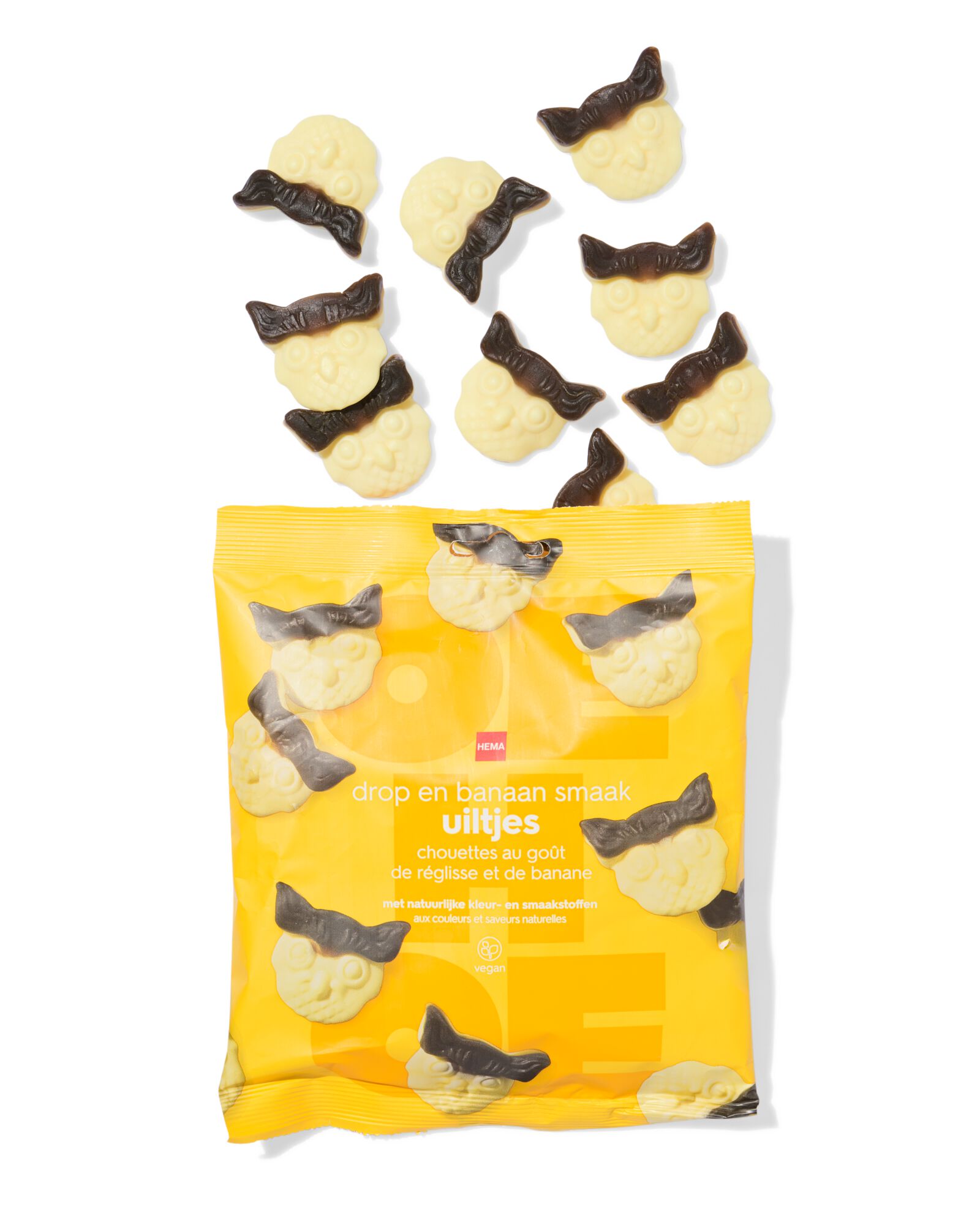 uiltjes drop en banaan 215g - 10220071 - HEMA