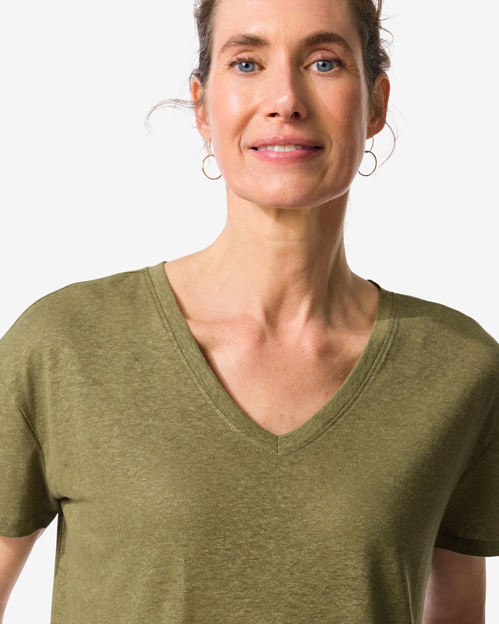 t-shirt femme Evie vert vert - 36209340GREEN - HEMA