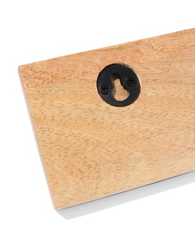 Wandgarderobe 55 x 8 cm, Mangoholz, 5 Haken - 39800083 - HEMA