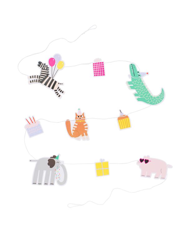 guirlande animaux festifs 2,50 m - 14250147 - HEMA