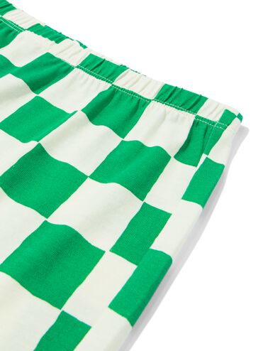 pyjacourt enfant carreaux vert - 23000880GREEN - HEMA