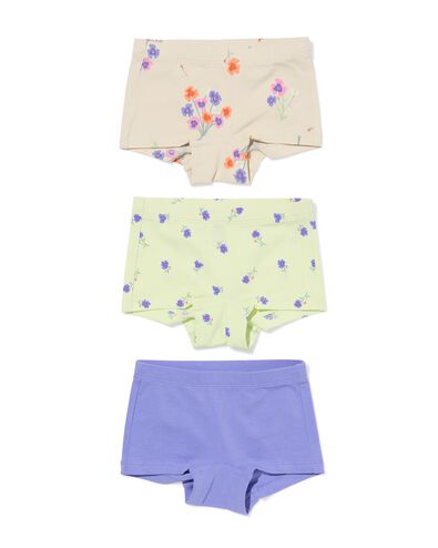 Kinder-Boxershorts Blumen – 3 Stück bunt - 19340270MULTI - HEMA