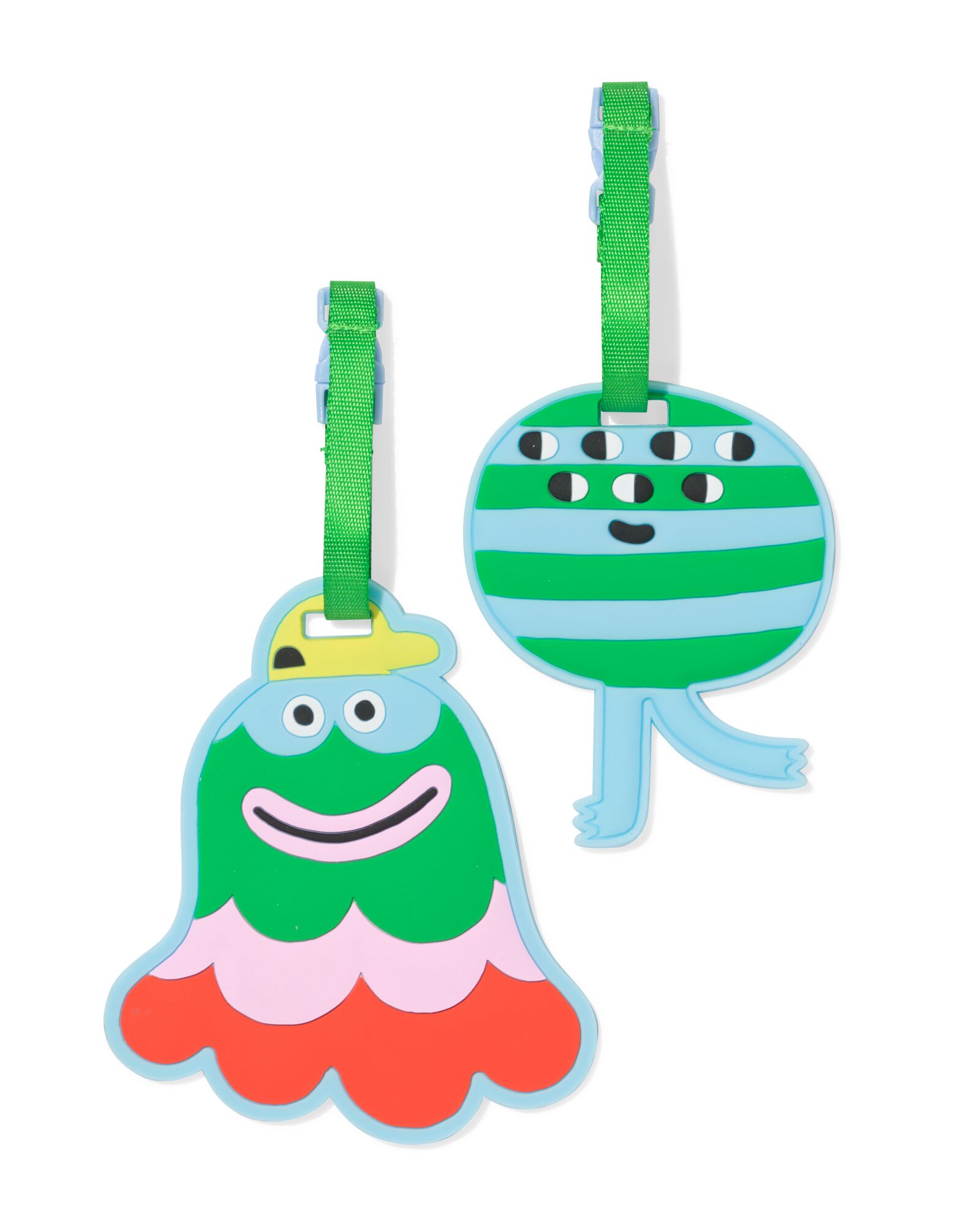 bagagelabels monsters - 2 stuks - 18670026 - HEMA